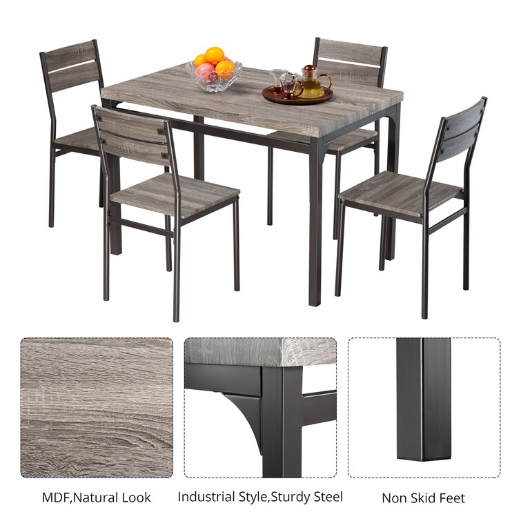 Emmeline 4 Person Dining Set